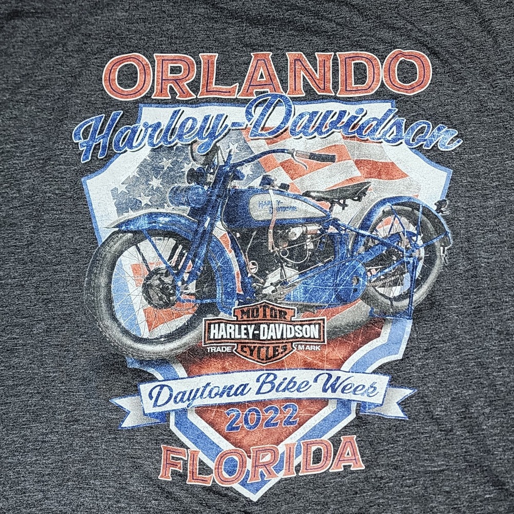 Harley-Davidson Orlando Bike Week Daytona Beach Florida T-Shirt 2022 XL - Picture 2 of 8
